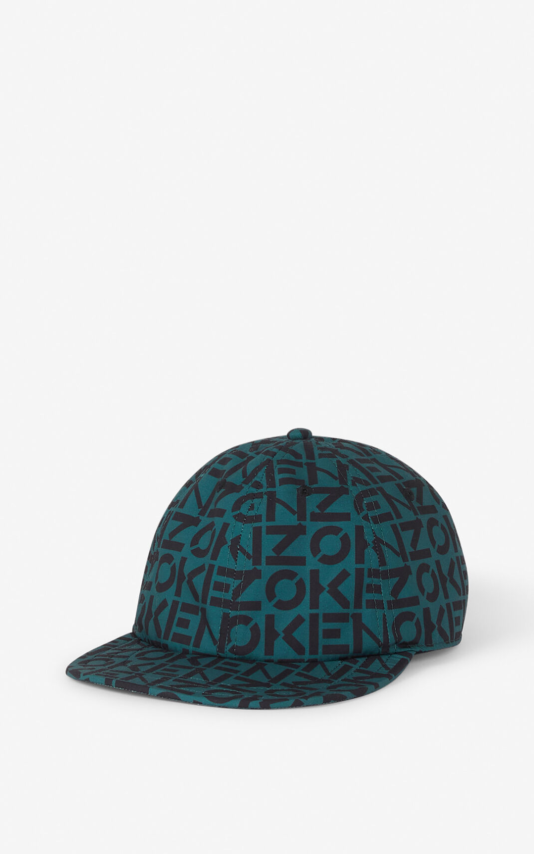 Kenzo Monogrammed baseball Şapka Erkek Koyu Yeşil | 2154-DYAUX